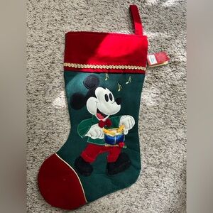 Disney Mickey Mouse Festive Stocking - Red and Green